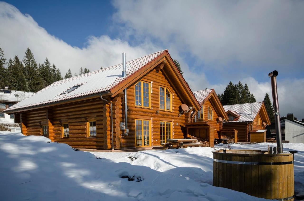 Luxus-Ferienhaus Blockhaus Chalet Nr 2 Toplage Am Feldberg Mit Sauna, Outdoor-Hottub, Kamin Auf 1300M Uem Eksteriør billede