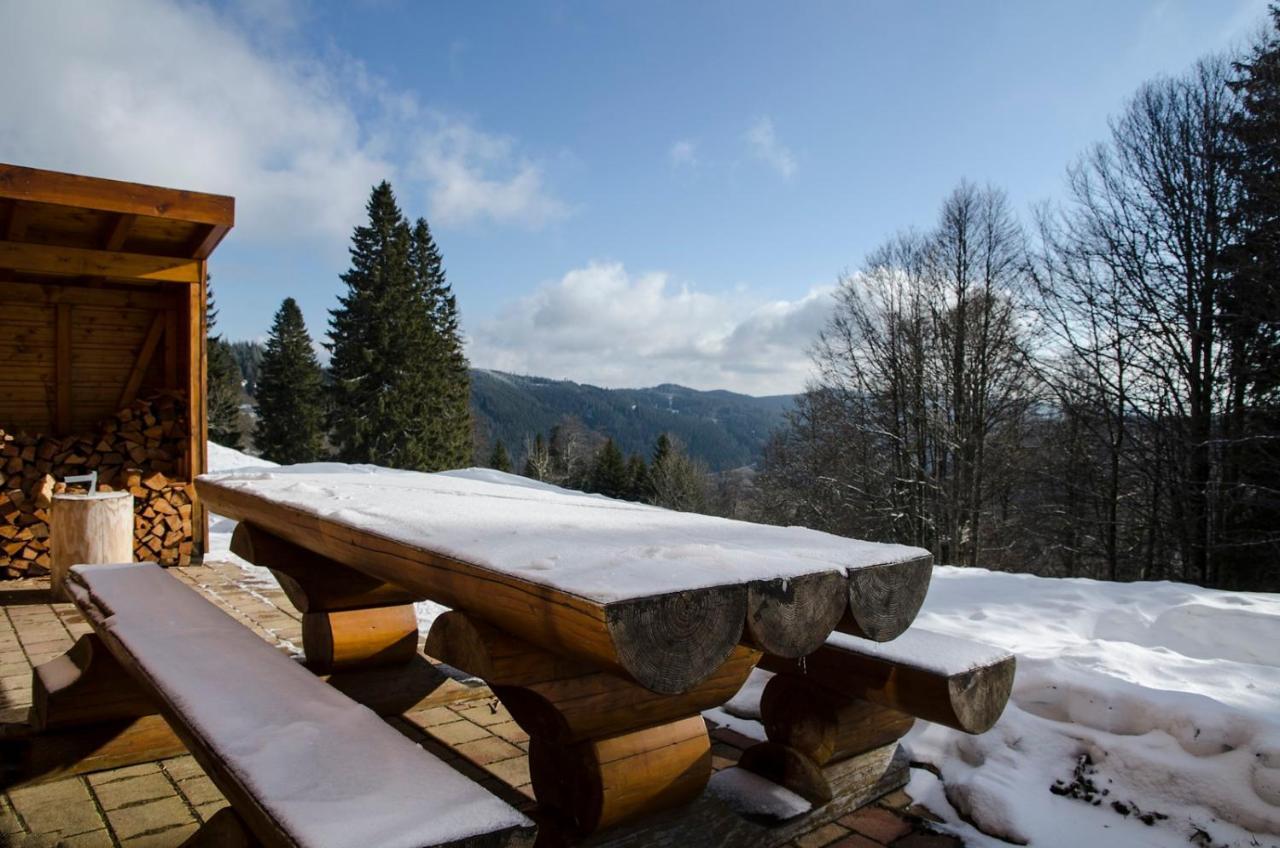 Luxus-Ferienhaus Blockhaus Chalet Nr 2 Toplage Am Feldberg Mit Sauna, Outdoor-Hottub, Kamin Auf 1300M Uem Eksteriør billede